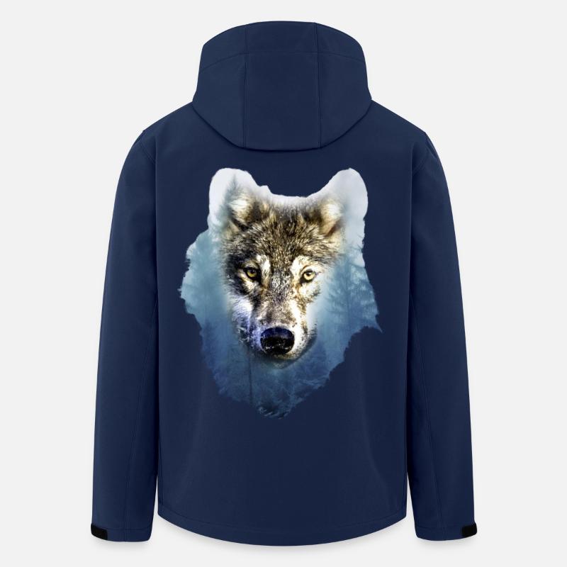 Wolf - Recycelte Männer Softshell-Jacke von Stanley/Stella - Navy