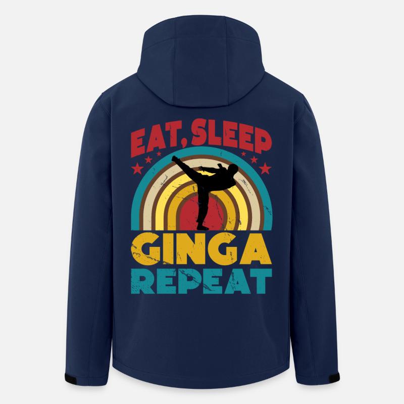 Manger Dormir Ginga Répéter - Veste softshell homme en polyester recyclé Stanley/Stella - marine