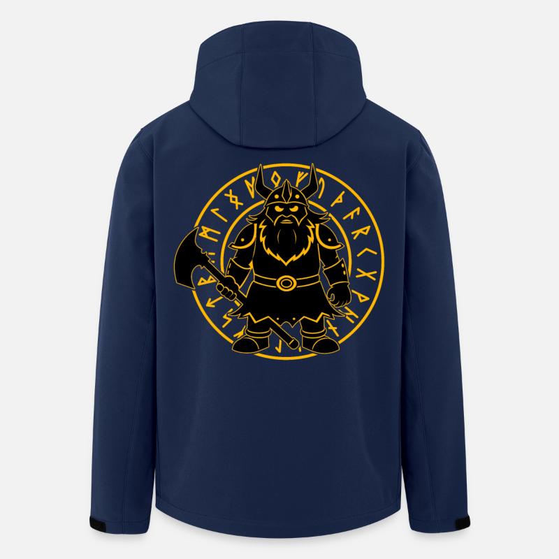 Wikinger - Recycelte Männer Softshell-Jacke von Stanley/Stella - Navy