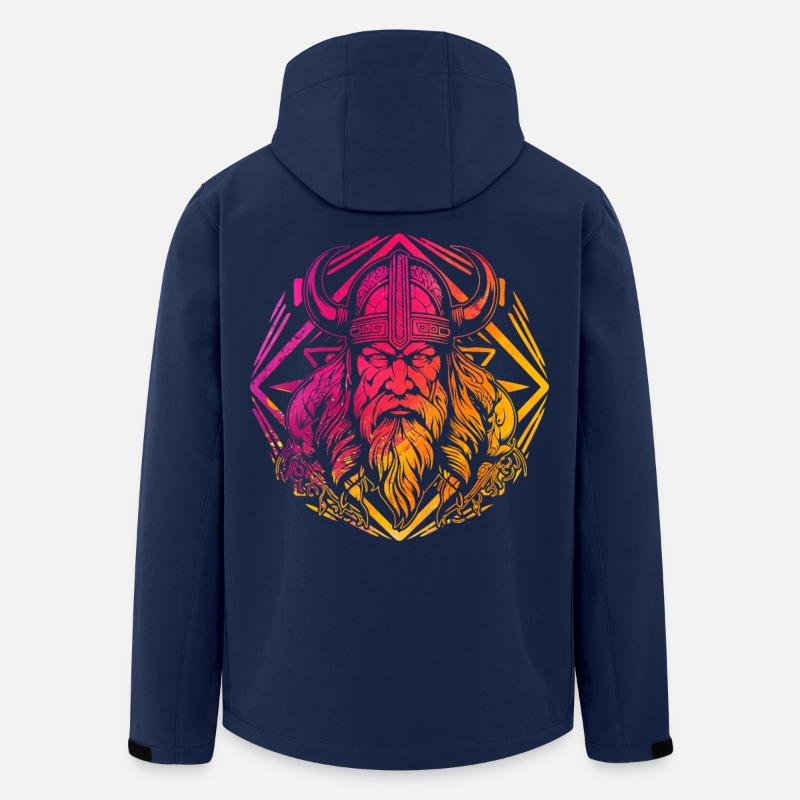 Wikinger - Recycelte Männer Softshell-Jacke von Stanley/Stella - Navy