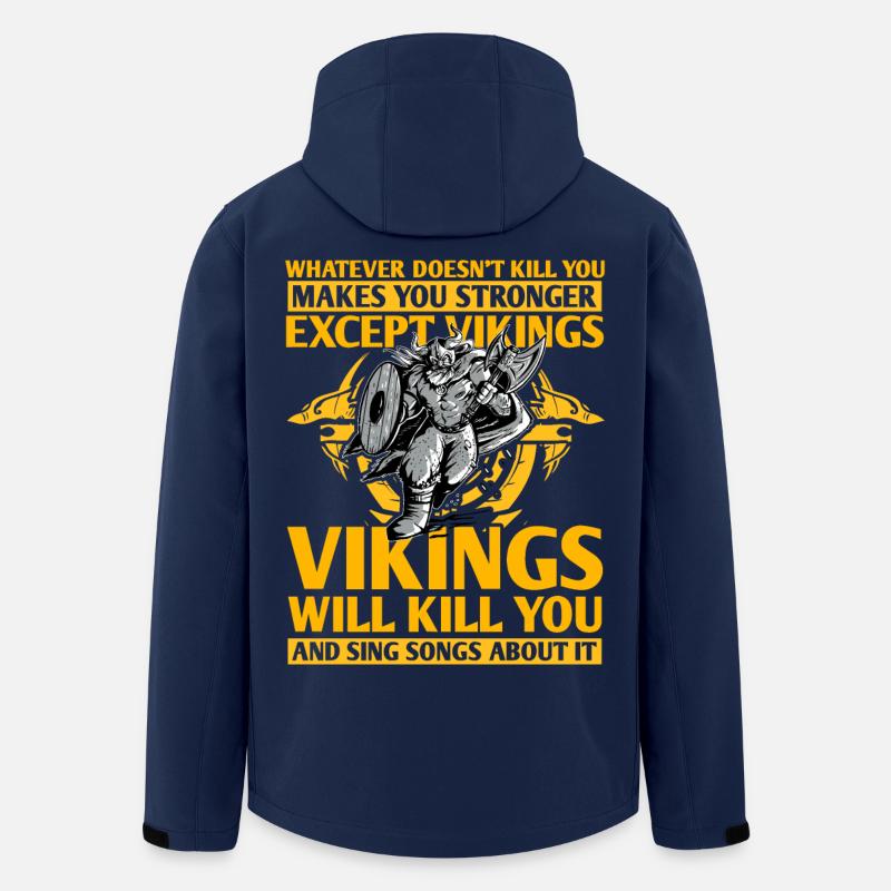 Wikinger - Recycelte Männer Softshell-Jacke von Stanley/Stella - Navy