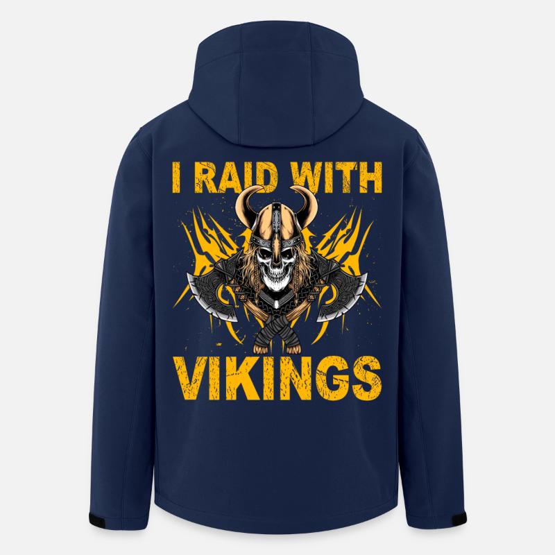 I raid with Vikings - Men’s Recycled Softshell Jacket by Stanley/Stella - navy