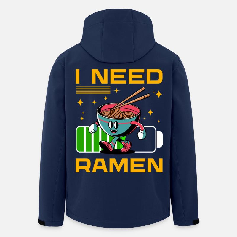 Ich brauche Ramen - Recycelte Männer Softshell-Jacke von Stanley/Stella - Navy