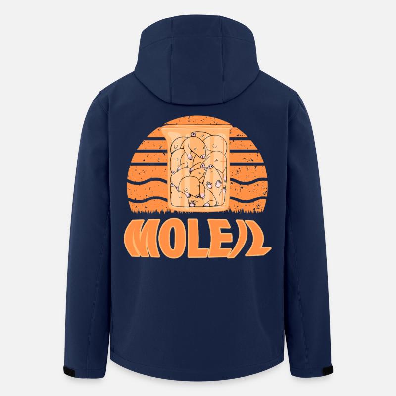 Maulwurf - Recycelte Männer Softshell-Jacke von Stanley/Stella - Navy
