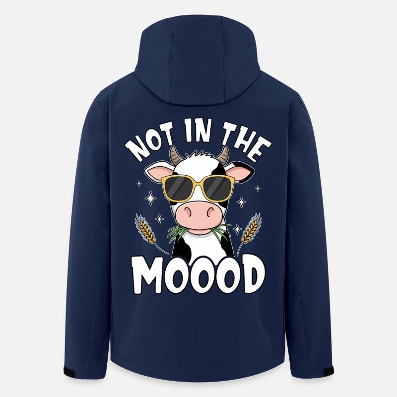 Pas dans le moood Cow - Veste softshell homme en polyester recyclé Stanley/Stella - marine
