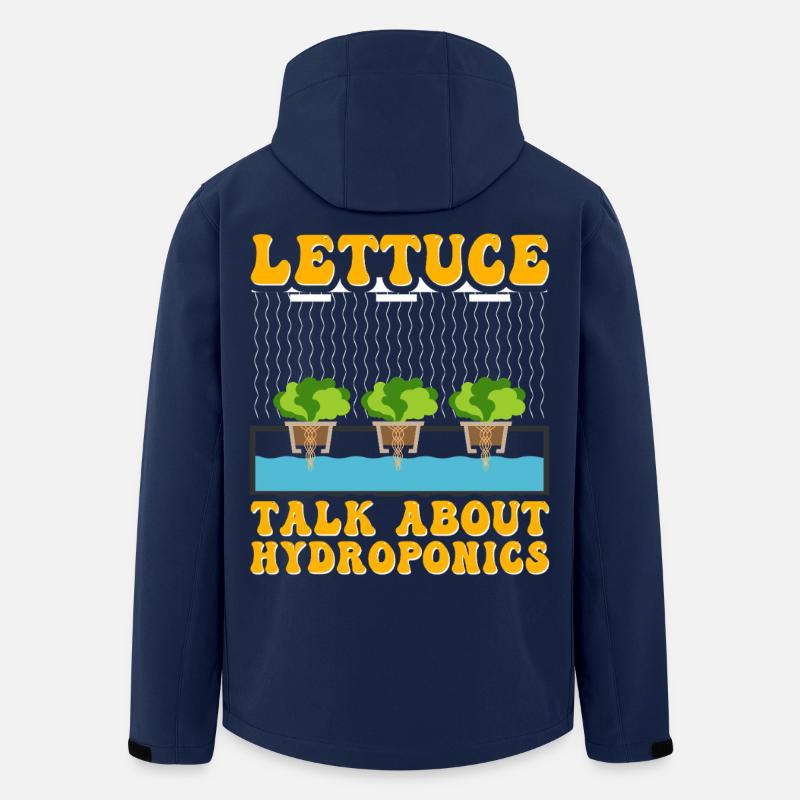 Lettuce talk about Hydroponics - Men’s Recycled Softshell Jacket by Stanley/Stella - navy