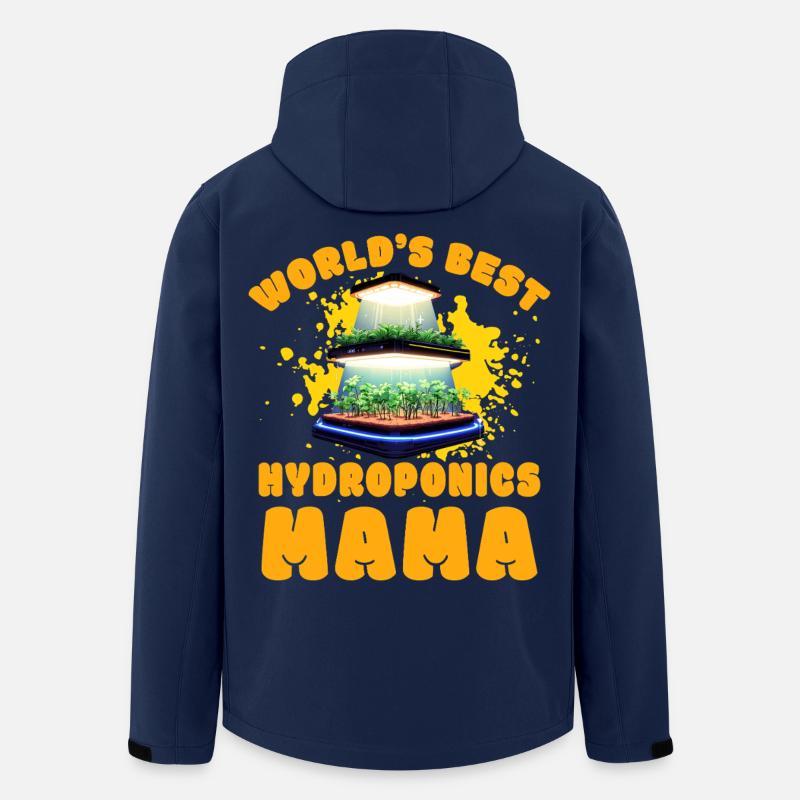 Die weltbeste Hydrokultur-Mama - Recycelte Männer Softshell-Jacke von Stanley/Stella - Navy