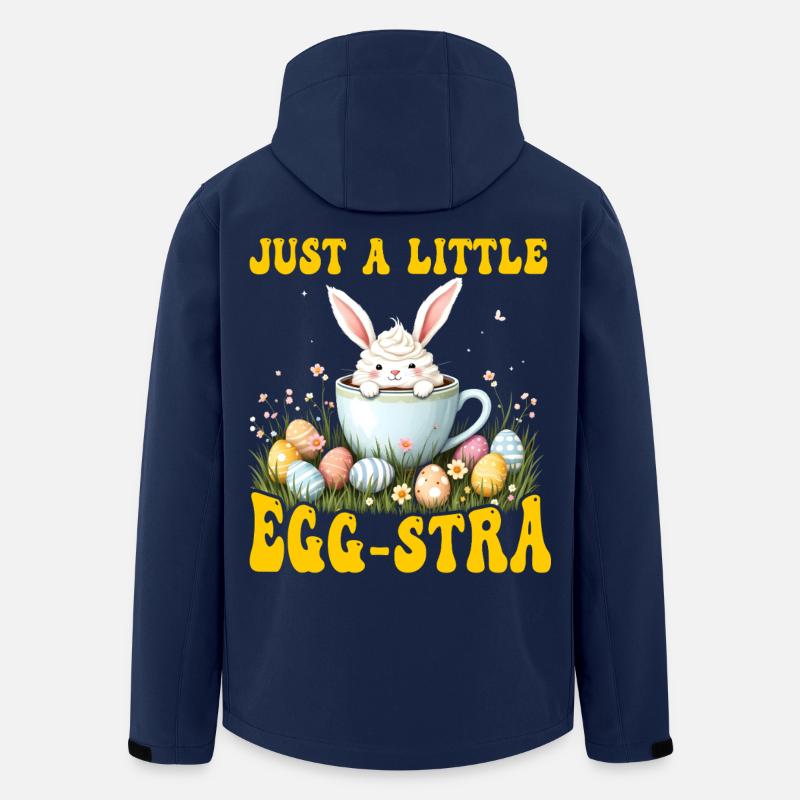 Nur ein bisschen Egg-stra - Recycelte Männer Softshell-Jacke von Stanley/Stella - Navy