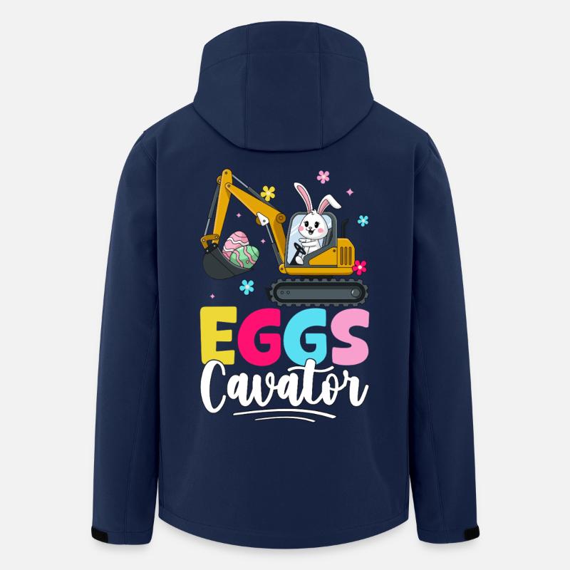 Eggs Cavator - Men’s Recycled Softshell Jacket by Stanley/Stella - navy