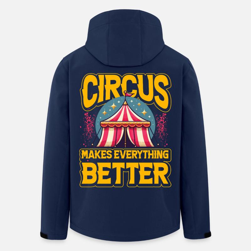 Le cirque rend tout meilleur - Veste softshell homme en polyester recyclé Stanley/Stella - marine