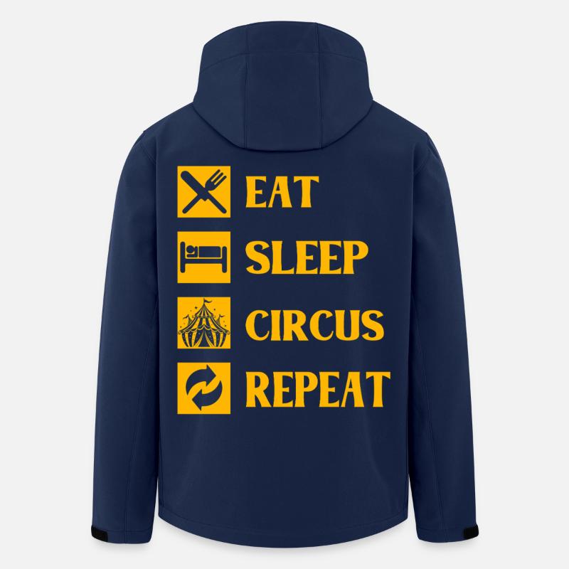 Manger dormir Circus Répéter - Veste softshell homme en polyester recyclé Stanley/Stella - marine