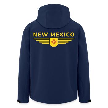 New Mexico Fan T-Shirt – a must-have for fans! - Men’s Recycled Softshell Jacket by Stanley/Stella - navy - Back - AI Model Male 185 light (185cm)