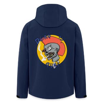 Dead ist Punk. - Recycelte Männer Softshell-Jacke von Stanley/Stella - Navy - Hinten - AI Model Male 185 light (185cm)