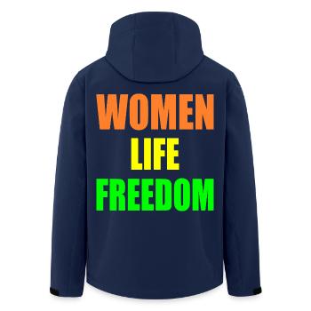 Women life freedom - Veste softshell homme en polyester recyclé Stanley/Stella - marine - Dos - AI Model Male 185 light (185cm)