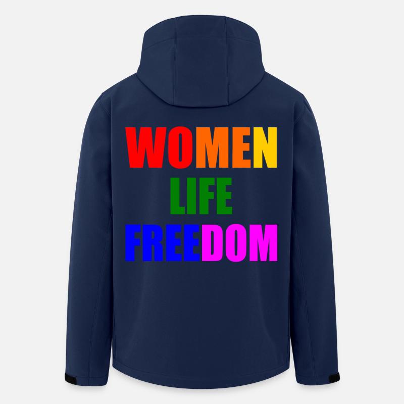 Women life freedom - Recycelte Männer Softshell-Jacke von Stanley/Stella - Navy