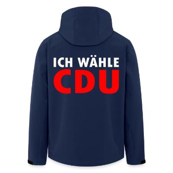 Ich wähle cdu - Recycelte Männer Softshell-Jacke von Stanley/Stella - Navy - Hinten - AI Model Male 185 light (185cm)