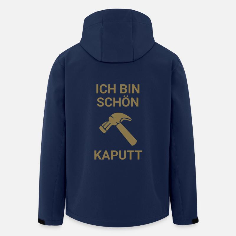 Ich bin schön kaputt - Recycelte Männer Softshell-Jacke von Stanley/Stella - Navy