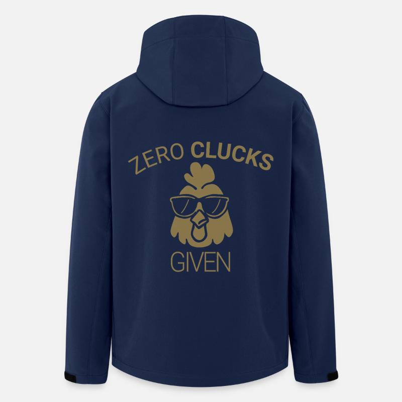 Zero clucks given - Men’s Recycled Softshell Jacket Discoverer by Stanley/Stella - navy
