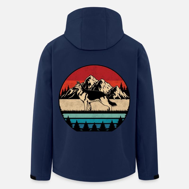 Deutscher Schäferhund - Recycelte Männer Softshell-Jacke von Stanley/Stella - Navy