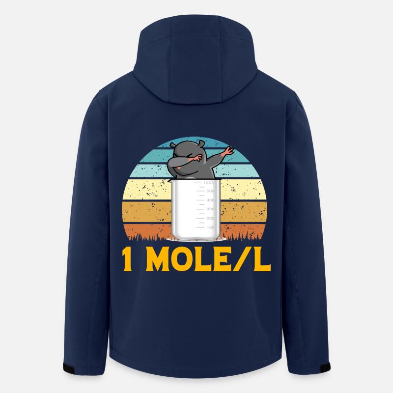 Mole Dabbing - Men’s Recycled Softshell Jacket by Stanley/Stella - navy