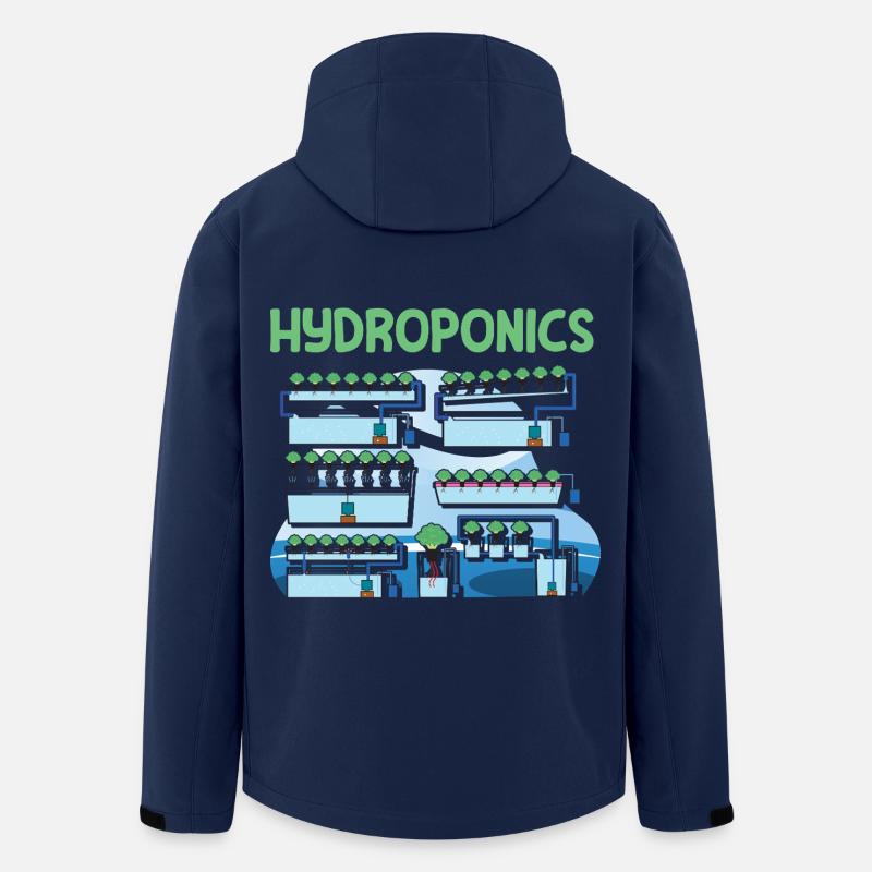 Hydroponics - Men’s Recycled Softshell Jacket by Stanley/Stella - navy