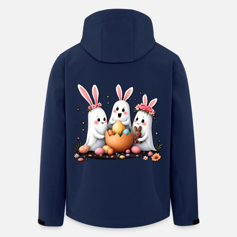 Bunny Ghosts - Men’s Recycled Softshell Jacket by Stanley/Stella - navy