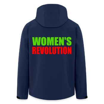 Womens revolution - Men’s Recycled Softshell Jacket by Stanley/Stella - navy - Back - AI Model Male 185 light (185cm)