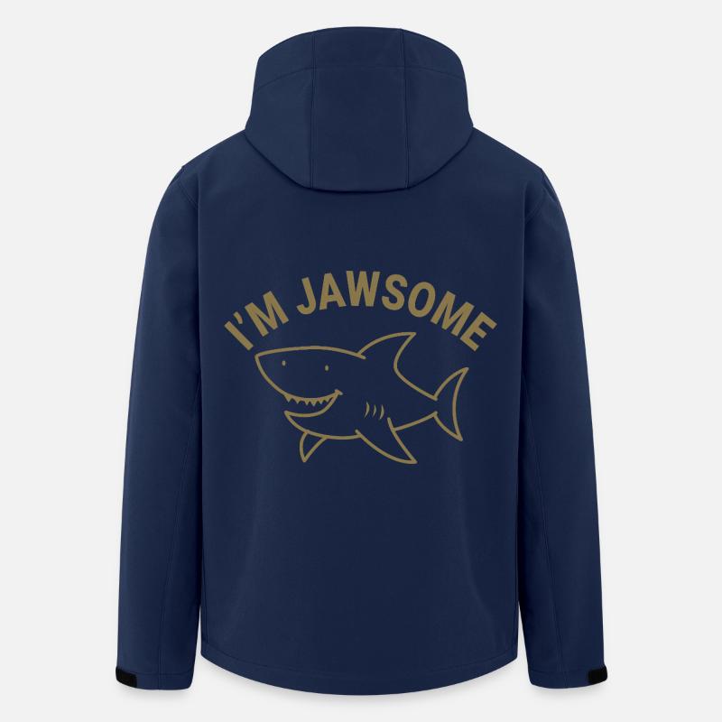 I'm Jawsome - Recycelte Männer Softshell-Jacke von Stanley/Stella - Navy