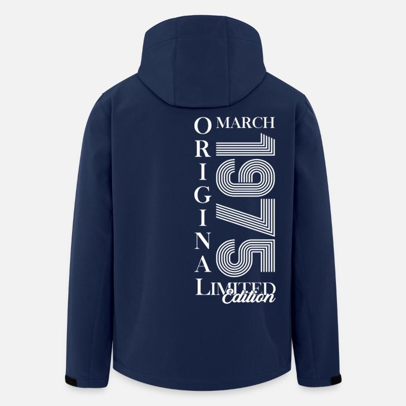 50. Geburtstag Geschenk Mann Original März 1975 - Recycelte Männer Softshell-Jacke von Stanley/Stella - Navy