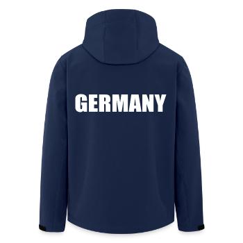 Germany - Veste softshell homme en polyester recyclé Stanley/Stella - marine - Dos - AI Model Male 185 light (185cm)