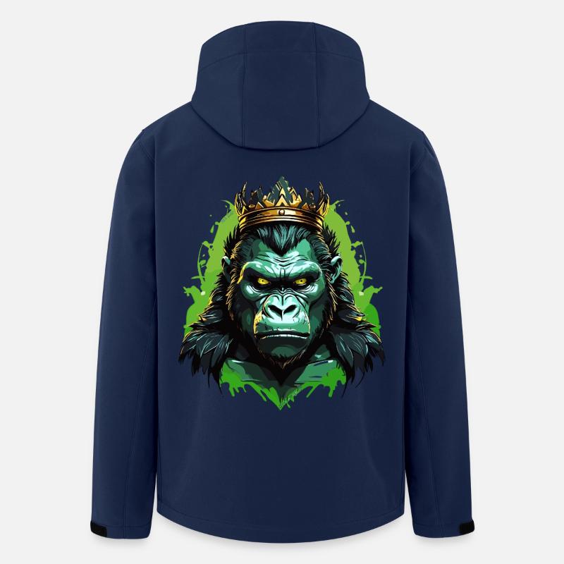 Gorille - Veste softshell homme en polyester recyclé Stanley/Stella - marine