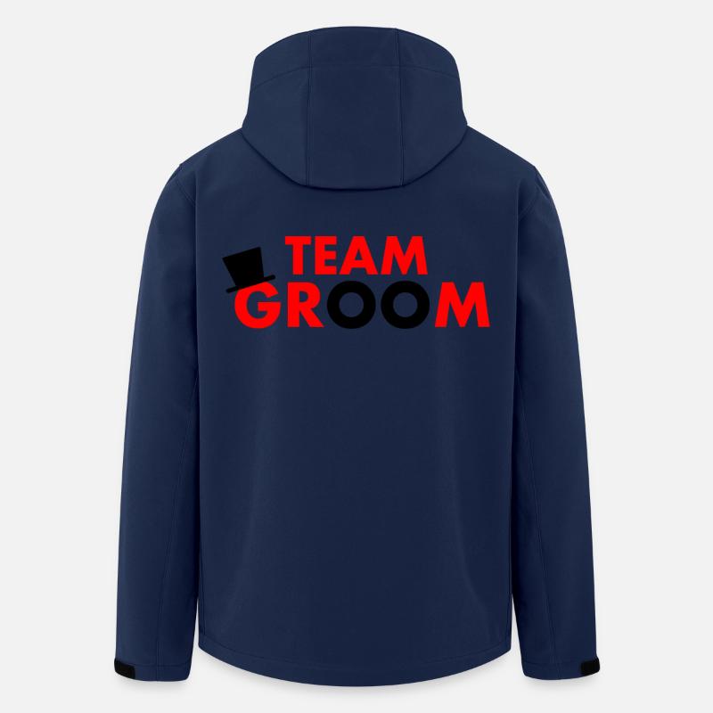 Team groom - Recycelte Männer Softshell-Jacke von Stanley/Stella - Navy