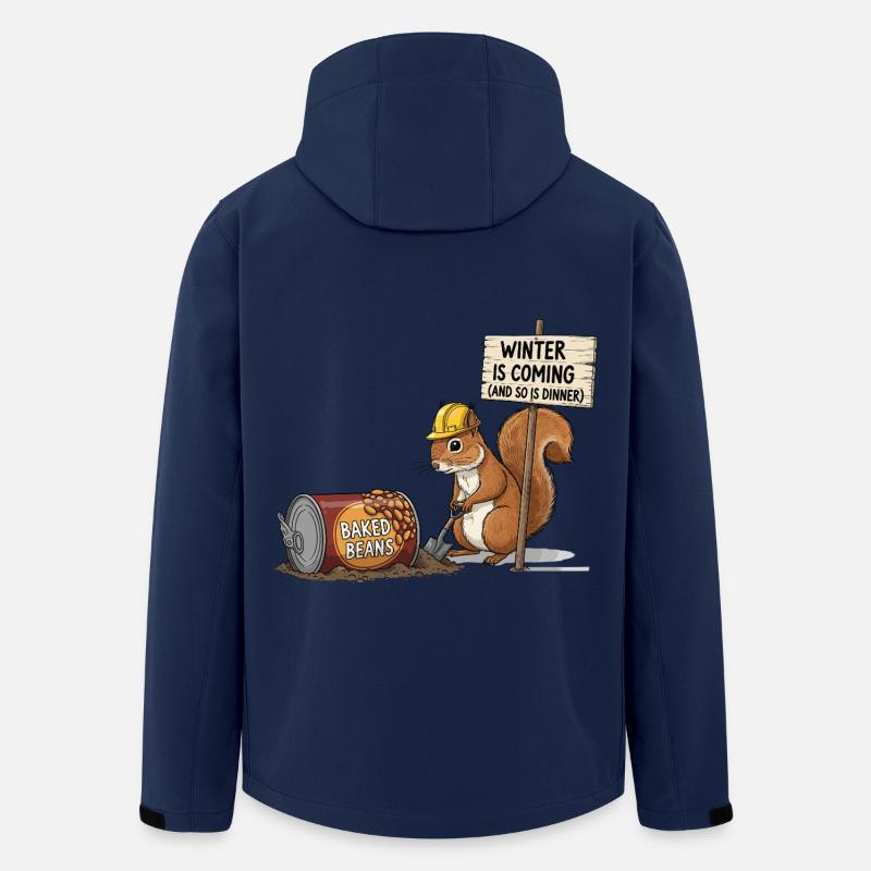Cooles Eichhörnchen - Recycelte Männer Softshell-Jacke von Stanley/Stella - Navy