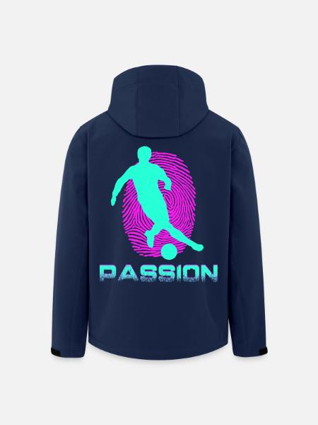 Football - Recycelte Männer Softshell-Jacke von Stanley/Stella - Navy