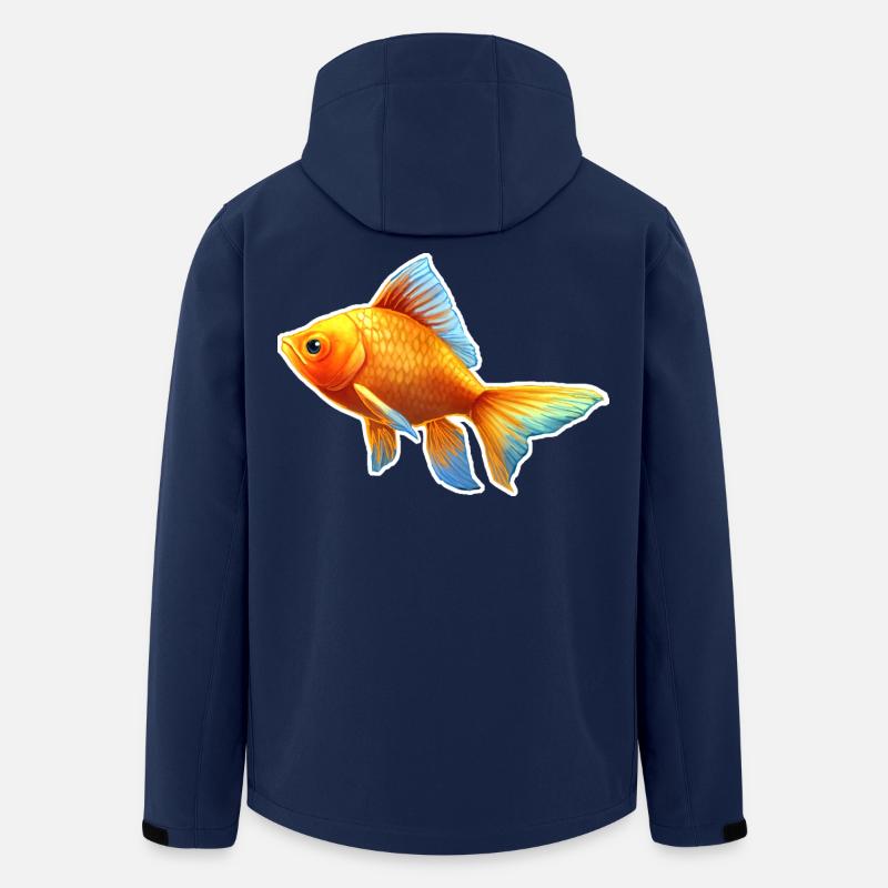 Goldfisch Nr.2 - Recycelte Männer Softshell-Jacke von Stanley/Stella - Navy