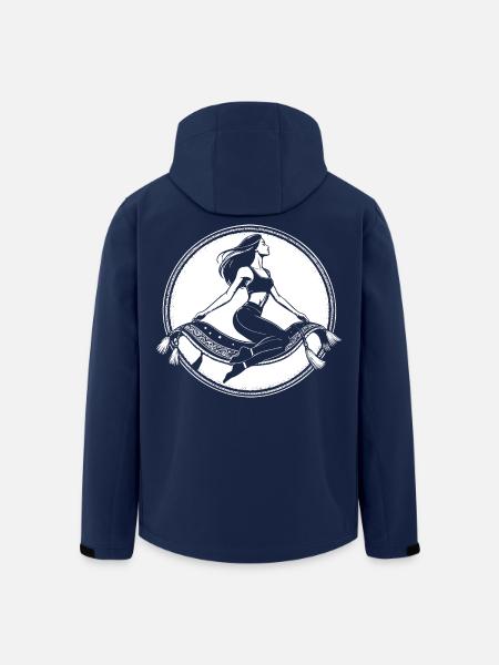 Fliegender Teppich Design – Magischer Orient - Recycelte Männer Softshell-Jacke von Stanley/Stella - Navy