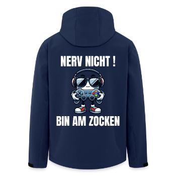 Lustiges Gaming Design Nerv nicht! Bin am Zocken - Recycelte Männer Softshell-Jacke von Stanley/Stella - Navy - Hinten - AI Model Male 185 light (185cm)