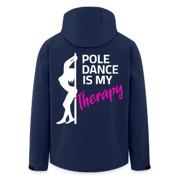 Tanzen Pole dance Pole Dance Poledance Tanzkurs - Recycelte Männer Softshell-Jacke von Stanley/Stella - Navy - Hinten - AI Model Male 185 light (185cm)