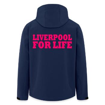 Liverpool - Veste softshell homme en polyester recyclé Stanley/Stella - marine - Dos - AI Model Male 185 light (185cm)