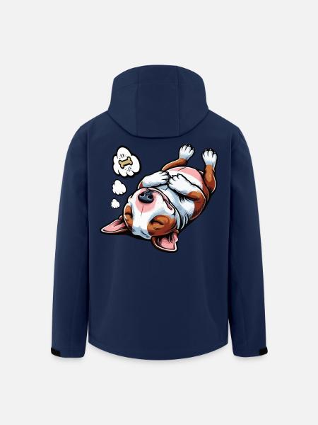 Miniatur Bullterrier Bully Bullterrierbesitzer - Recycelte Männer Softshell-Jacke von Stanley/Stella - Navy
