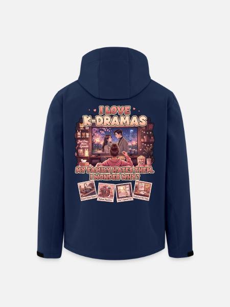 Ich liebe K-Dramen – meine Familie hasst sie - Recycelte Männer Softshell-Jacke von Stanley/Stella - Navy