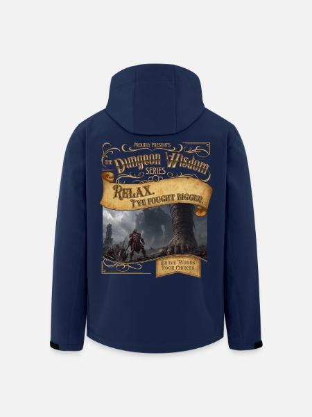 Ich habe größer gekämpft - Recycelte Männer Softshell-Jacke von Stanley/Stella - Navy