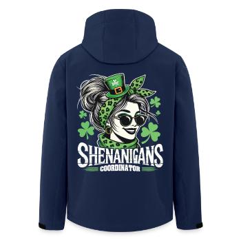 St. Patrick's Day Shenanigans Coordinator - Men’s Recycled Softshell Jacket by Stanley/Stella - navy - Back - AI Model Male 185 light (185cm)