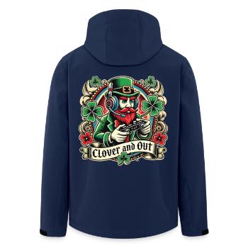 Saint-Patrick Gaming Leprechaun Clover And Out - Veste softshell homme en polyester recyclé Stanley/Stella - marine - Dos - AI Model Male 185 light (185cm)