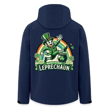 Leprechaun à temps partiel de la Saint-Patrick - Veste softshell homme en polyester recyclé Stanley/Stella - marine - Dos - AI Model Male 185 light (185cm)
