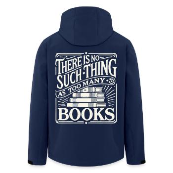Bibliophile trifft retro buch look - Recycelte Männer Softshell-Jacke von Stanley/Stella - Navy - Hinten - AI Model Male 185 light (185cm)