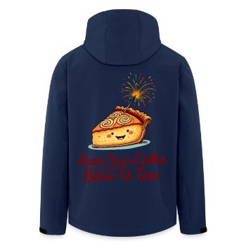 Sweet apple pie - Men’s Recycled Softshell Jacket by Stanley/Stella - navy - Back - AI Model Male 185 light (185cm)