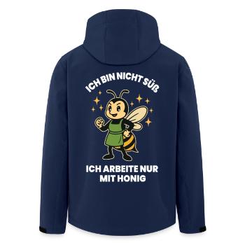 Apiculteur Je ne suis pas doux chéri en disant - Veste softshell homme en polyester recyclé Stanley/Stella - marine - Dos - AI Model Male 185 light (185cm)