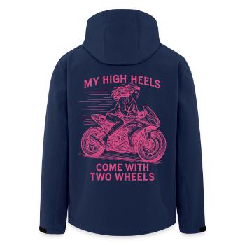 Mes talons hauts sont équipés de deux roues - Veste softshell homme en polyester recyclé Stanley/Stella - marine - Dos - AI Model Male 185 light (185cm)