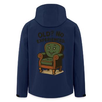 Antiquitätenliebhaber Old? No Experienced - Recycelte Männer Softshell-Jacke von Stanley/Stella - Navy - Hinten - AI Model Male 185 light (185cm)